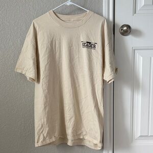 Seager Men's Beige Short Sleeve Tee